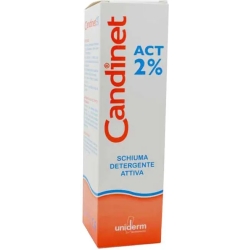 candinet act 2% - cleansing active foam with low ph 150 ml