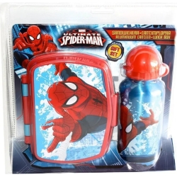 Ultimate Spiderman - Box Portamerenda con Borraccia