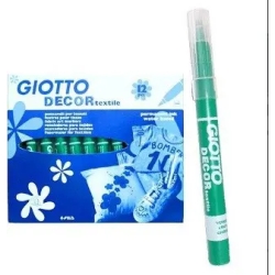 decor textile green pack of 12 fabric markers