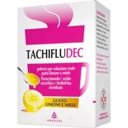 Tachifludec - analgetic antipyretic - 16 lemon & honey flavour bags