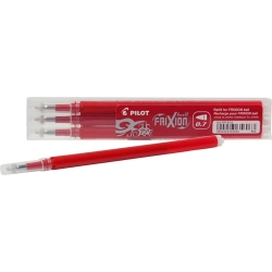 Frixion erasable gel ink - refill pack of 3 red - 0.7 mm