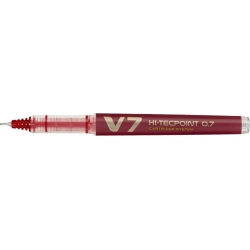 pen hi tecpoint V-2007 - punta 0,7 - red - pack of 12 pcs