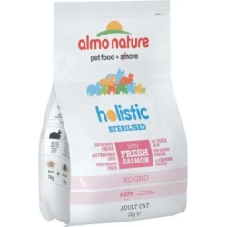 Sterilised Dry Salmon and Rice for Cats, 2 kg