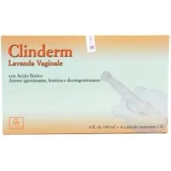 Clinderm Vaginal Douche 4 Bottles Of 140ml