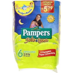 Sole e Luna Extralarge - Size 6 (15-30 kg) 13 diapers