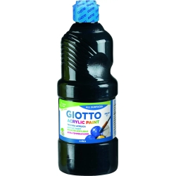 Acrylic Tempera - 500 ml Black