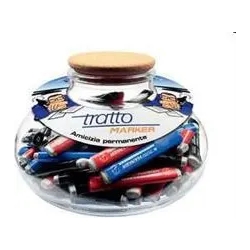boccia con 100 pennarelli marker colori assortiti