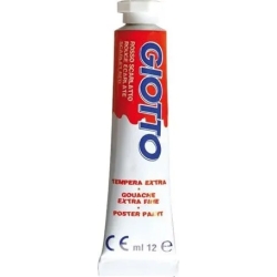 poster colour - Scarlet Red tube - 4 pack of 6 tubes 12 ml