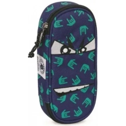 pencil case lip face fantasy boy blue