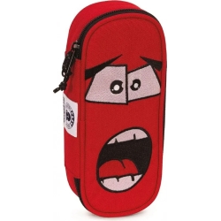 pencil case lip face red