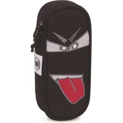 pencil case lip face black