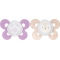 Soother Physio Comfort Silicon Pink 6 -12m 2 pieces