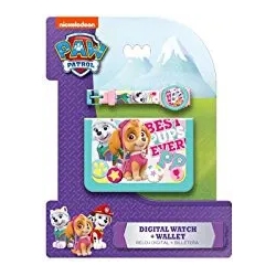 Kids Paw Patrol Skye Set - watch + purse for girls