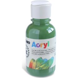 Monocolor olive green Acrylic paint - bottle 125 ml