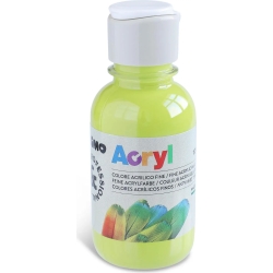 Monocolor light green Acrylic paint - bottle 125 ml