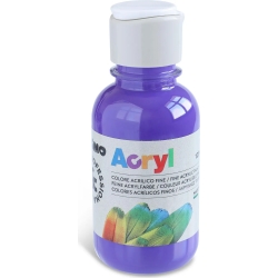 Monocolor violet Acrylic paint - bottle 125 ml