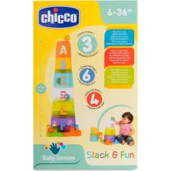 toy Tower With Multicolored balls - Stack & Fun