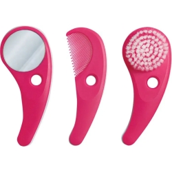 Zazo Comb Brush And Mirror Fuchsia