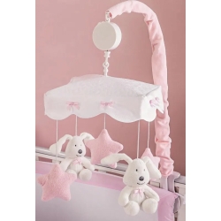 Musical crib toy sugar pink