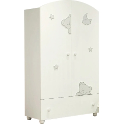 wardrobe georgia white polished