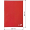 A4 maxi notebook - pack of 80 sheets 10 notebooks 4 mm - assorted colors
