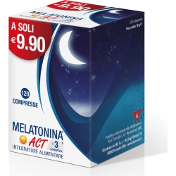 melatonina act 1 mg + 3 complex food supplement 120 tablets