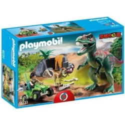 tyrannosaurus rex with explorer in quad 9231 4-10 years