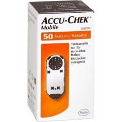 Mobile 50 test strips for blood glucose