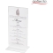 T shaped base brochure holder - 10 x 8 x 21.5 cm