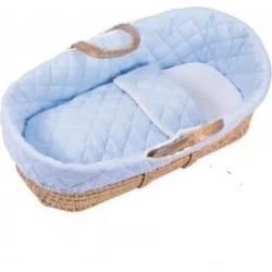 Moses Basket With Stand Sky-blue