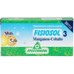 Fisiosol 3 Manganese-Cobalt Oligoelements 20 vials of 2 ml