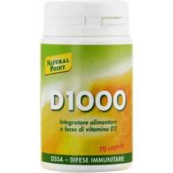D1000 - food supplement of Vitamin D 70 capsules