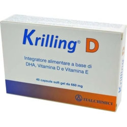 Krilling D – omega 3 food supplement 40 pills