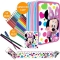 Kit Expandable Backpack + Pencil Case 3 Zip Minnie