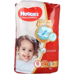 ultra comfort size 6 (15-30 kg) 14 diapers