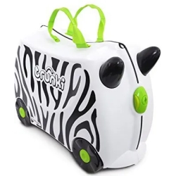 Ride-On Suitcase Zebra White