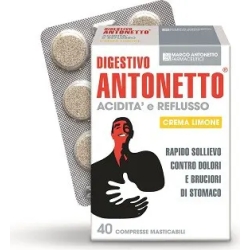 digestivo antonetto -  Digestive Aid - natural lemon flavour 40 tablets