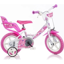Little Heart - Bike for girl 12” wheel - Pink and White