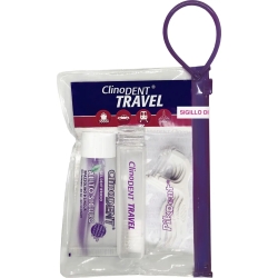 clinodent travel kit - toothbrush + toothpaste