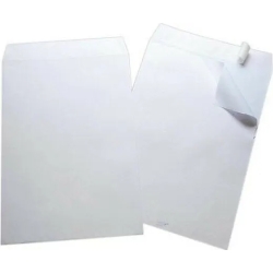 500 bags with strip 23x33 Cm 80 G - white