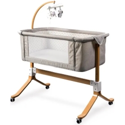 You & Me - Co-sleeping crib light grey 0-6 months