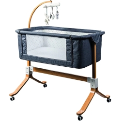You & Me - Co-sleeping crib dark grey 0-6 months