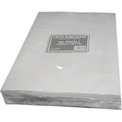 Sheets of whitish wrapping paper - 1 pack of 50 sheets