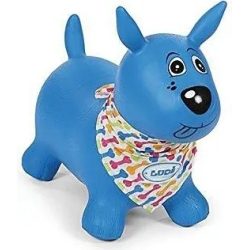Mon Chien Sauteur - inflatable ride on dog Blue