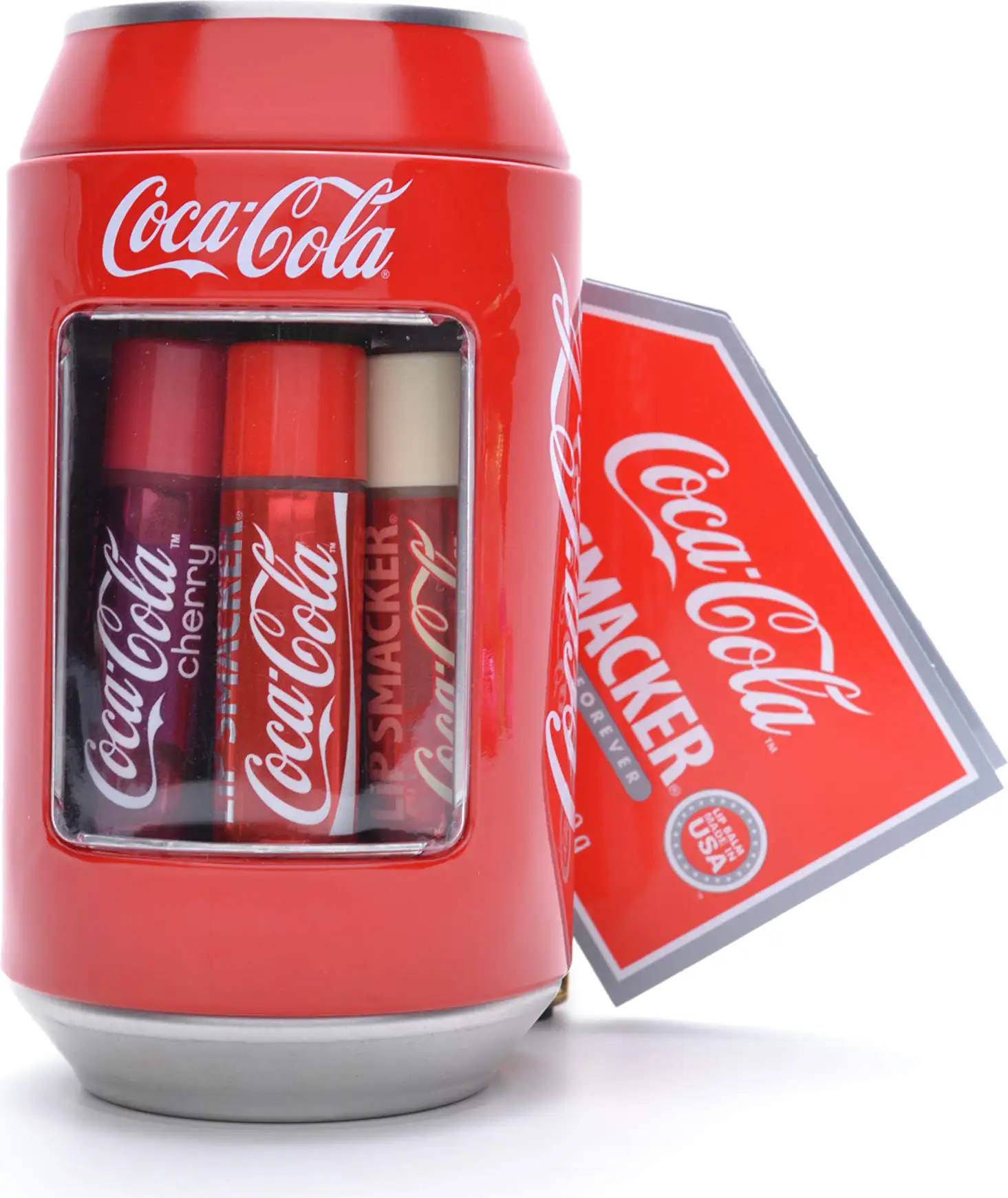 Lip smacker Coca cola classic can tin box lip balm 6 pieces