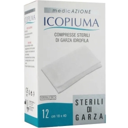 woven-Non-woven adhesive compress 18x40 cm - pack of 12 gauzes