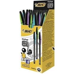 Cristal Like Me 1 mm - pack of 20 black pens