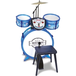 Toy Band - Drum Set with Electronic Rhythm Tutor and Stool
