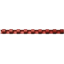 spiral binding 21 ring 8mm a4 red100 pieces