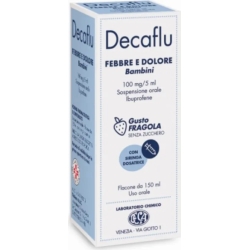 Decaflu Fever And Pain Strawberry Taste - Syrup For Children 150 Ml